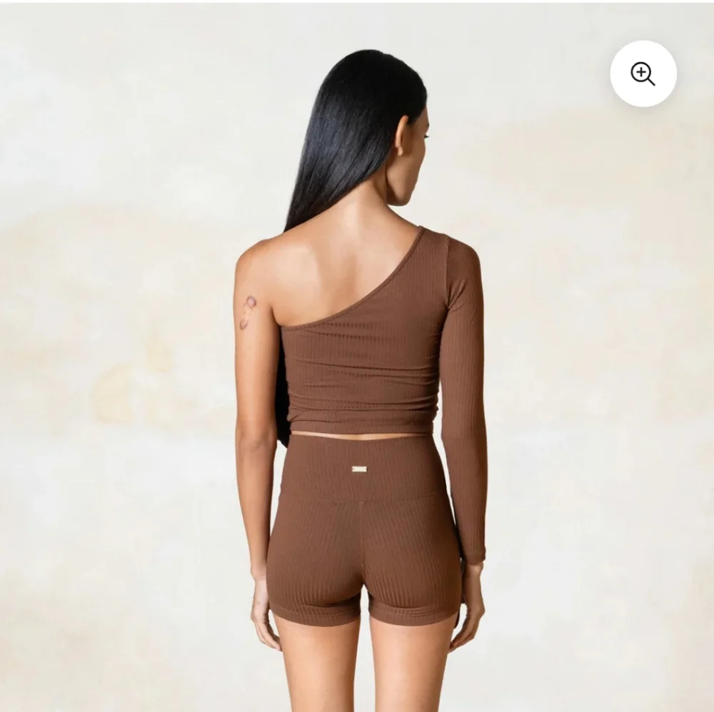 Studio K Rib One Shoulder Top - Picture 2 of 3